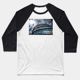 The Greater London Mayoral Building With Foreboding Clouds Baseball T-Shirt